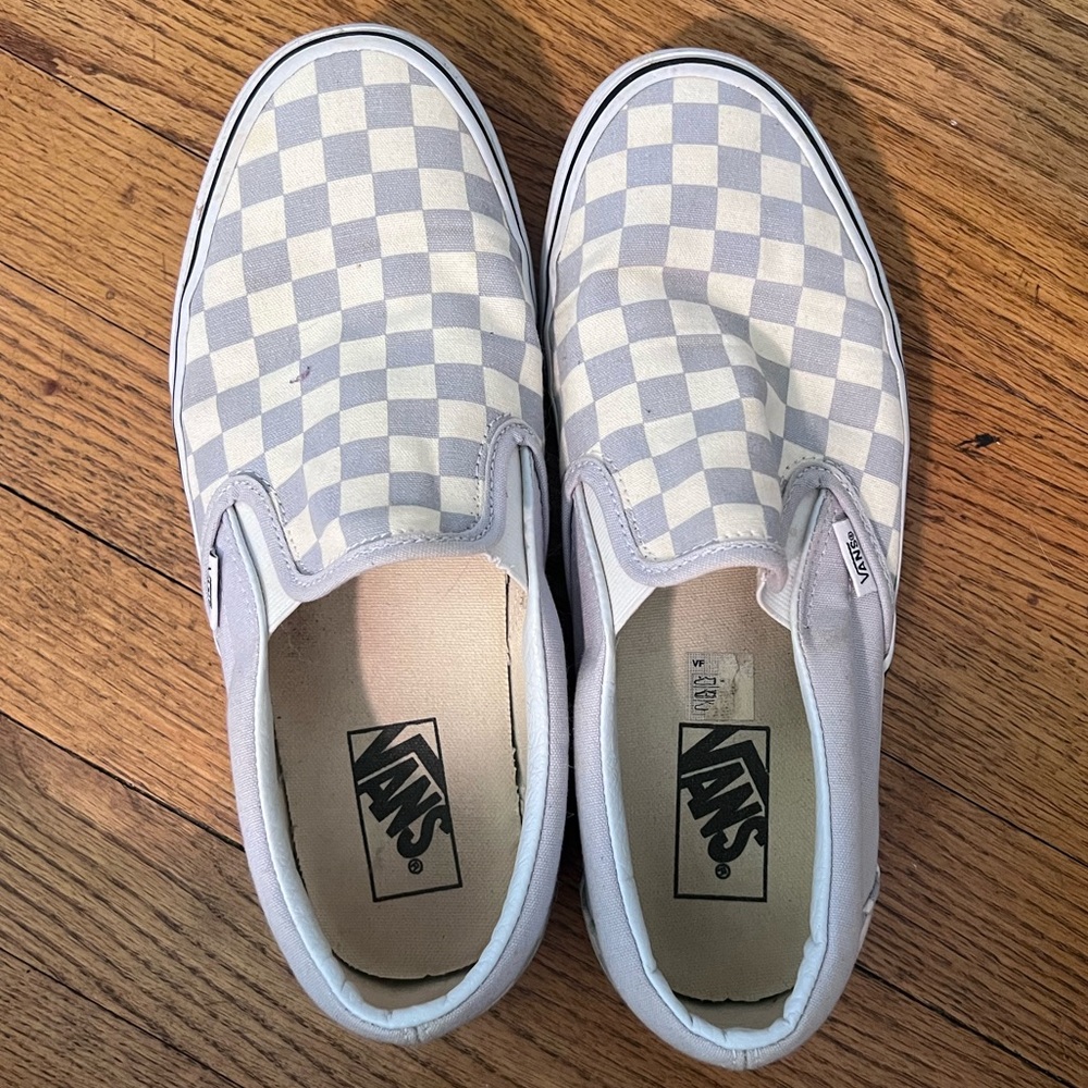 Vans Women’s Lavender Slip-On Sneakers Size 9.5